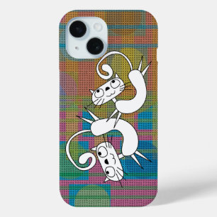 Funda Para iPhone 15 Estuche divertido para iPhone Cat Dance