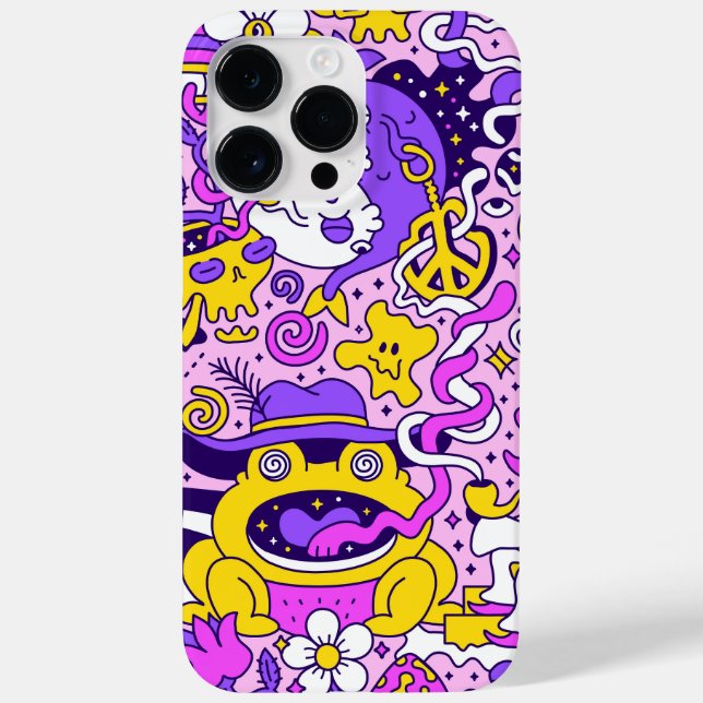 Funda De Case-Mate Para iPhone Estuche Doodle Personalizados Funda-Mate para iPho (Reverso)