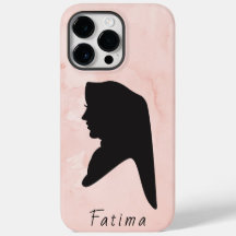 Estuche elegante para Iphone Chica de hiyab negro