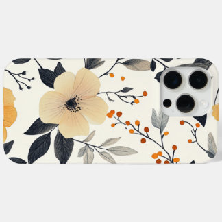 Funda Para iPhone 15 Pro Max Estuche elegante para iPhone de Flor Botánica y Ho
