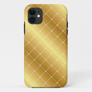 Funda Para iPhone 11 Estuche elegante para iPhone de patrón dorado