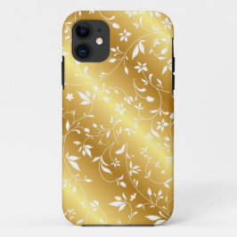 title_seo2 Estuche elegante para iPhone Gold Floral