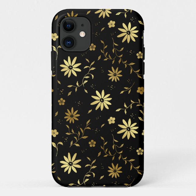 Funda De Case-Mate Para iPhone "Estuche elegante para iPhone negro dorado" (Reverso)