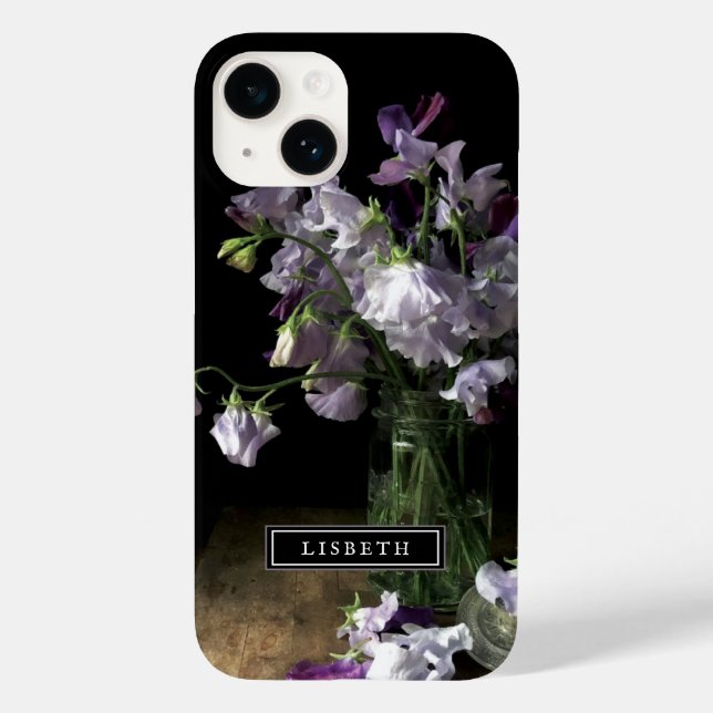 Funda De Case-Mate Para iPhone Estuche elegante para iPhone Purple Floral (Reverso )