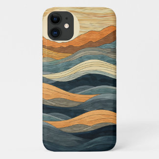 Funda Para iPhone 11 Estuche elegante para iPhone Waves