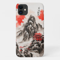 Estuche elegante para teléfono de ambiente chino -