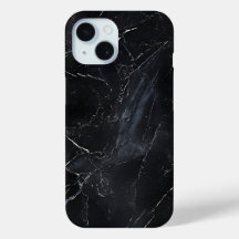 Estuche elegante para teléfono de mármol negro