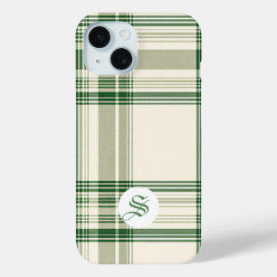 Funda Para iPhone 15 Estuche elegante para teléfono de plástico verde y