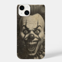 estuche espeluznante para iPhone de payaso vintage
