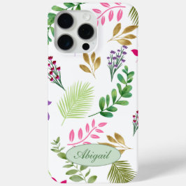 Funda Para iPhone 15 Pro Max Estuche Eucalyptus Watercolor para iPhone Botánico