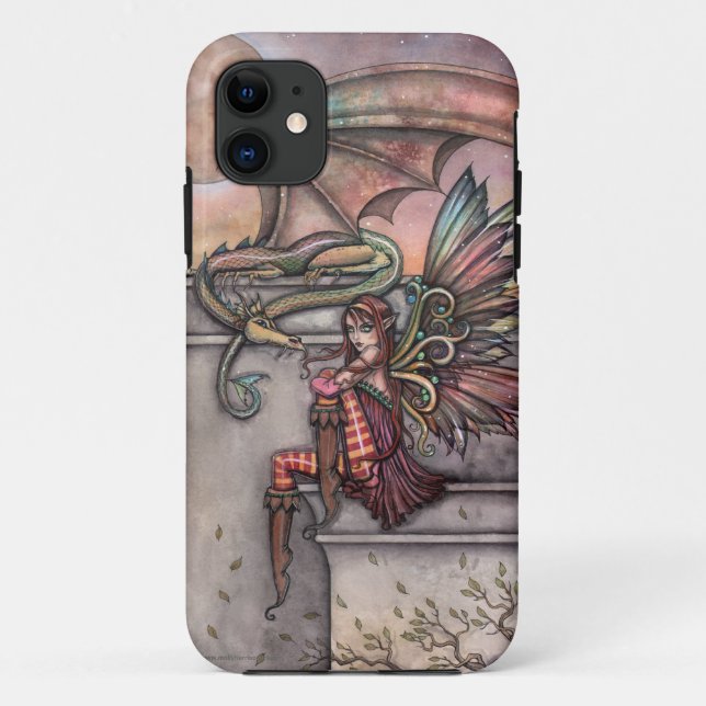Funda De Case-Mate Para iPhone Estuche Fairy Dragon Fantasy Art iPhone (Reverso)