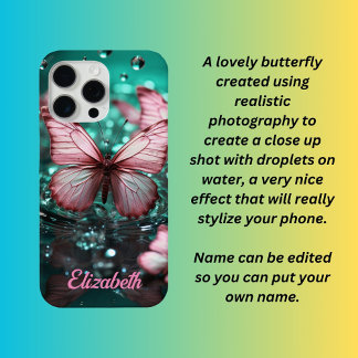 Funda Para iPhone 15 Pro Max Estuche Fantasy butterfly para iPhone / iPad