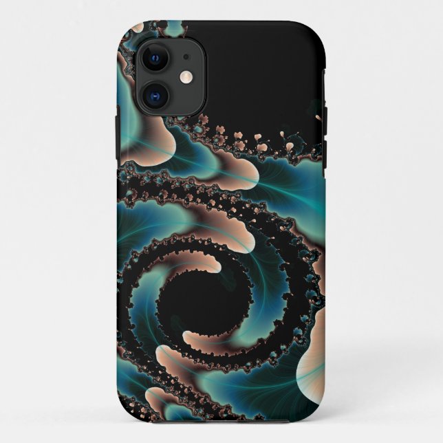 Funda De Case-Mate Para iPhone Estuche Feather swirl iphone (Reverso)