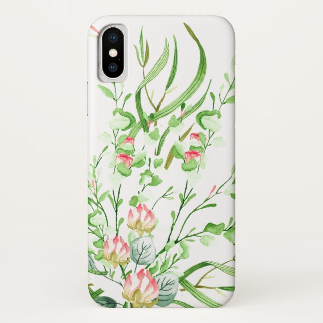 Funda De Case-Mate Para iPhone Estuche Feminine Field Forest Bouquet para iPhone  (Reverso)