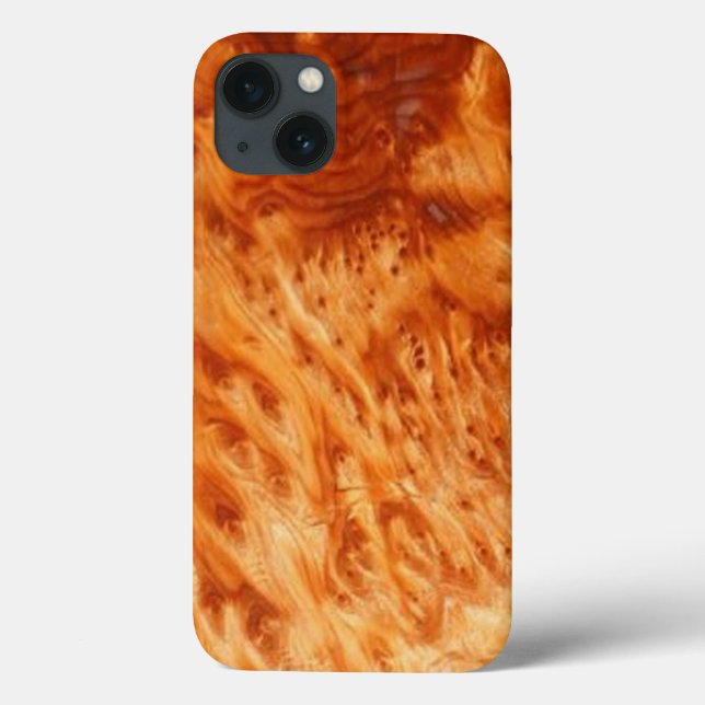 Funda De Case-Mate Para iPhone Estuche Fire Burl Woodgrain iPad (Reverso)