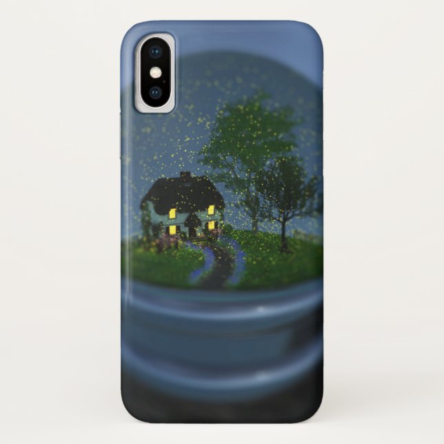 Funda De Case-Mate Para iPhone Estuche Firefly Globe para iPhone (Reverso)