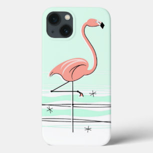 Funda Para iPhone 13 Estuche Flamingo Aqua iPad