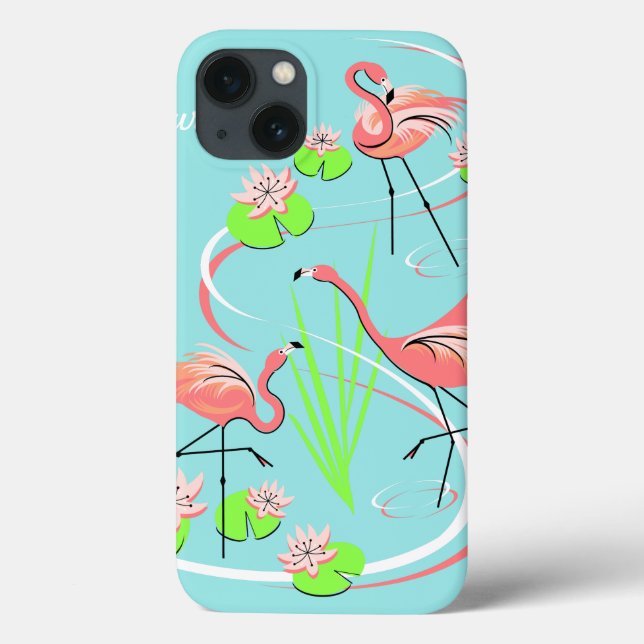 Funda De Case-Mate Para iPhone Estuche Flamingo Fandango Trio Name iPad (Reverso)
