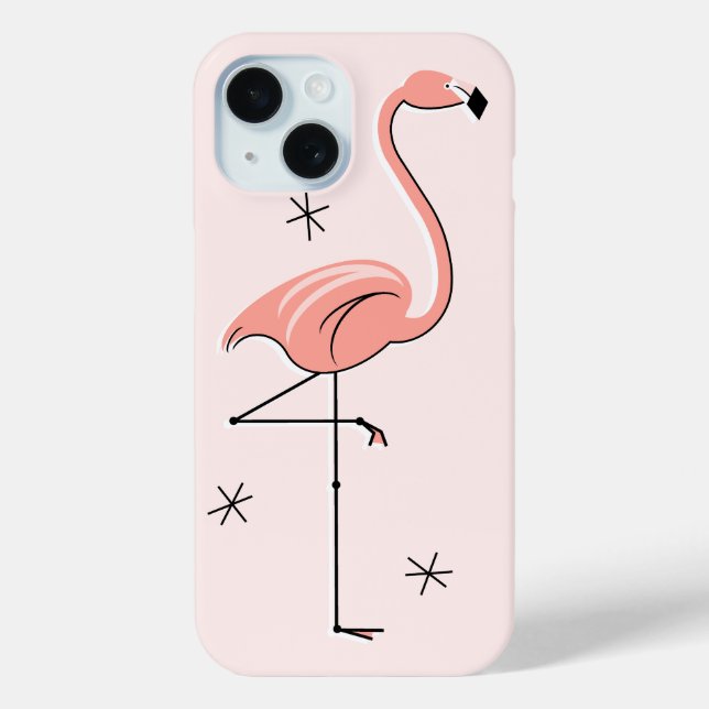 Funda De Case-Mate Para iPhone Estuche Flamingo para iPhone rosa (Reverso )