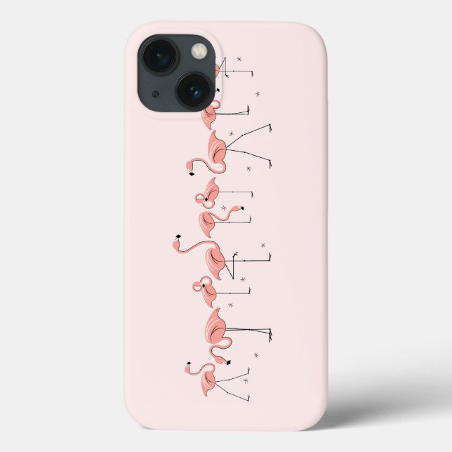 Funda De Case-Mate Para iPhone Estuche Flamingos Pink Line iPad (Reverso)