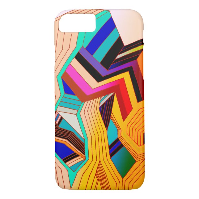 Funda De Case-Mate Para iPhone Estuche Flashy Art Phone (Reverso)