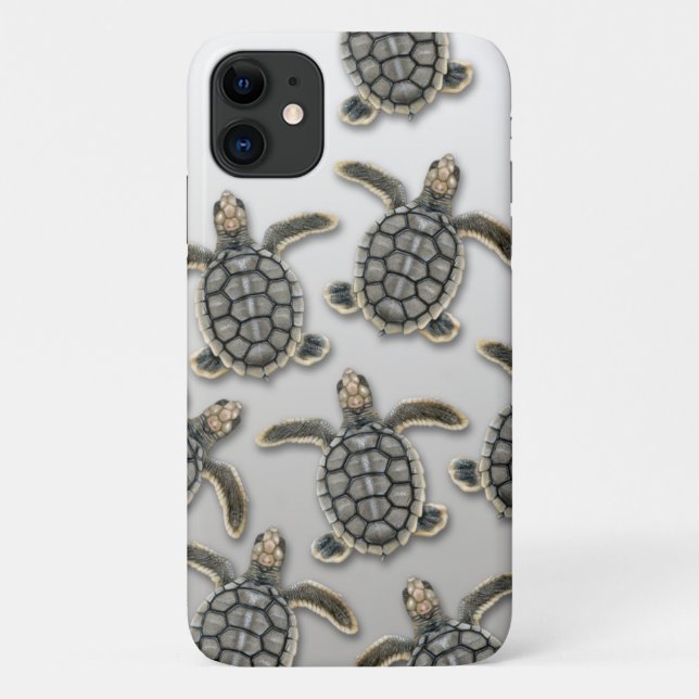 Funda De Case-Mate Para iPhone Estuche Flatback Sea Turtle iPhone (Reverso)