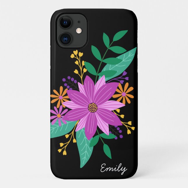 Funda De Case-Mate Para iPhone Estuche Floral Bouquet Personalizado para teléfono (Reverso)