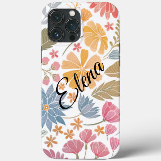 Funda Para iPhone 13 Pro Max estuche floral personalizado para iPhone . Mejor r