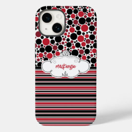Funda Para iPhone 14 De Case-Mate Estuche Floral y de teléfono de rayas personalizad