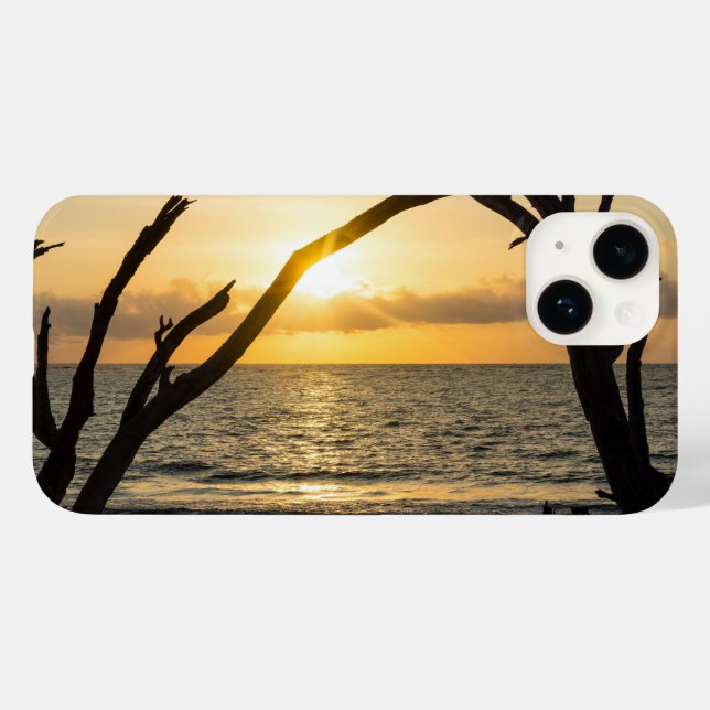 Funda De Case-Mate Para iPhone Estuche Folly Sunrise Tree Silhouette para iPhone (Reverso  (Horizontal))