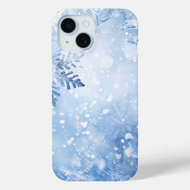 Funda De Case-Mate Para iPhone Estuche Frosty Blue Delight Phone (Reverso )
