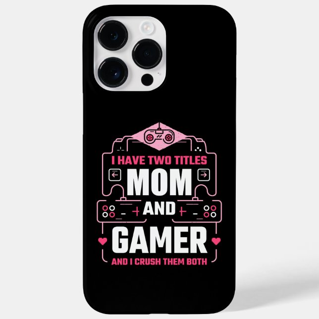 Funda De Case-Mate Para iPhone Estuche FUNNY GAMER MOM para iPhone (Reverso)
