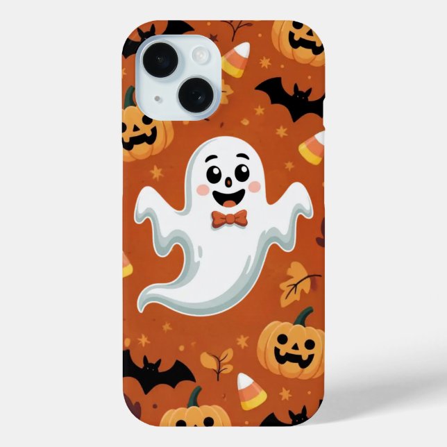 Funda De Case-Mate Para iPhone Estuche Ghost Bat Pumpkin Playful iPhone / iPad (Reverso )