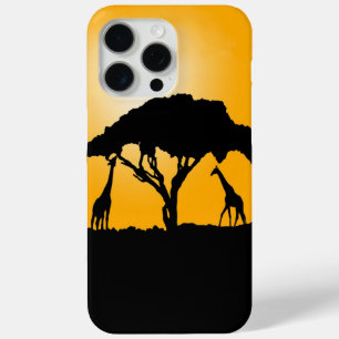 Funda Para iPhone 15 Pro Max Estuche Giraffe Sunset Phone
