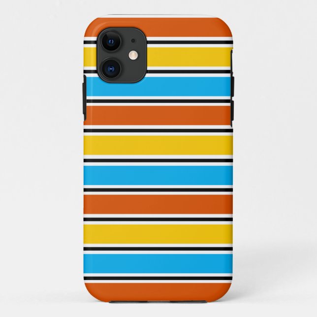 Funda De Case-Mate Para iPhone Estuche Globe Stripe Classic para iPhone (Reverso)
