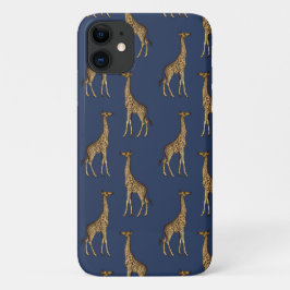 Funda Para iPhone 11 Estuche Gold Giraffe Navy BlueCase-Mate para iPhon