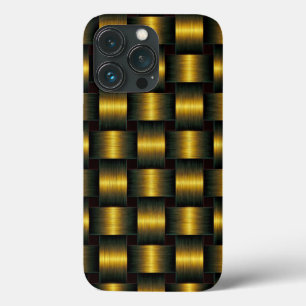 Funda Para iPhone 13 Pro Estuche Gold Lattice para iPhone
