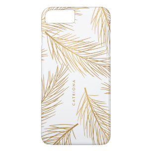 title_seo2 Estuche Gold Pine Needles para iPhone personalizad