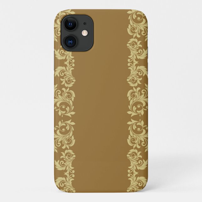 Funda De Case-Mate Para iPhone Estuche Golden Coffee Swirls para iPhone Funda-Mat (Reverso)