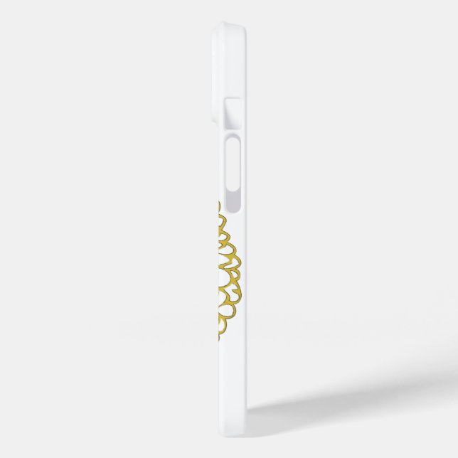 Funda De Case-Mate Para iPhone Estuche Golden Floral Mandala Phone (Reverso / Izquierdo)