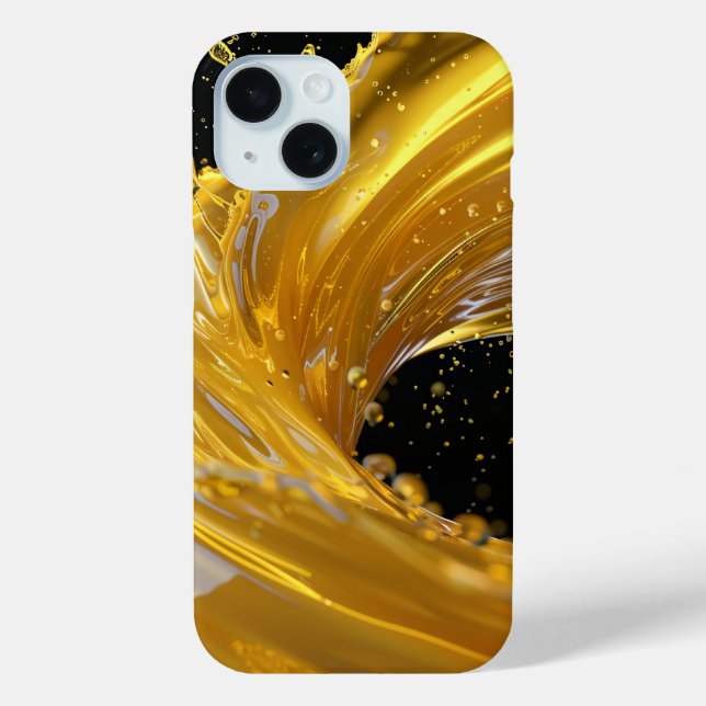 Funda De Case-Mate Para iPhone Estuche Golden Splash Dynamics iPhone (Reverso )