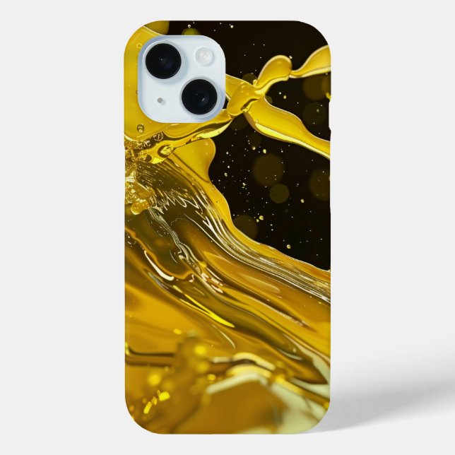 Funda De Case-Mate Para iPhone Estuche Golden Splash Dynamics iPhone (Reverso )