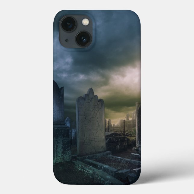 Funda De Case-Mate Para iPhone Estuche Gothic Graveyard IPAD (Reverso)