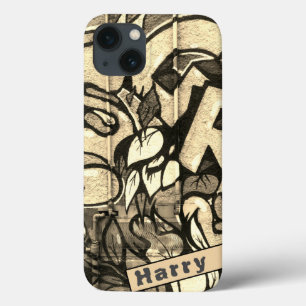Funda Para iPhone 13 Estuche Graffiti Style Funda-Mate para iPhone