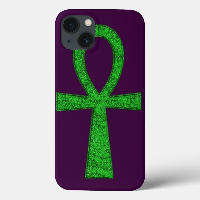 Funda De Case-Mate Para iPhone Estuche Green Ankh iPad (Reverso)