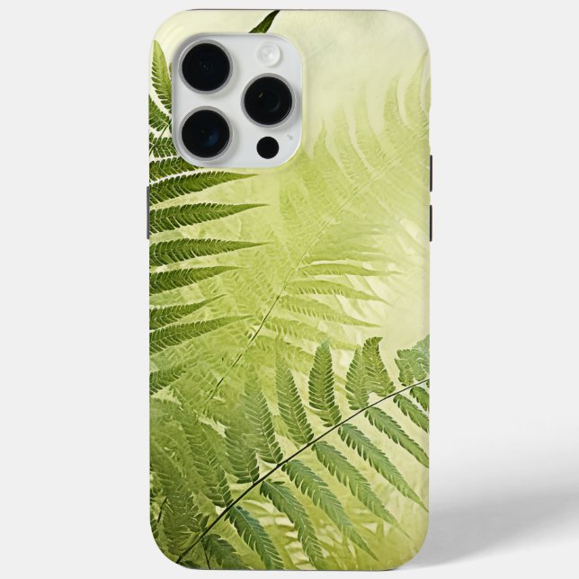 Funda De Case-Mate Para iPhone Estuche Green Botanical Fern Leaves para iPhone o  (Reverso )