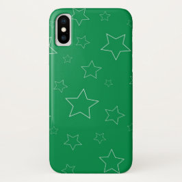 Funda Para iPhone X Estuche Green Stars iPhone / iPad