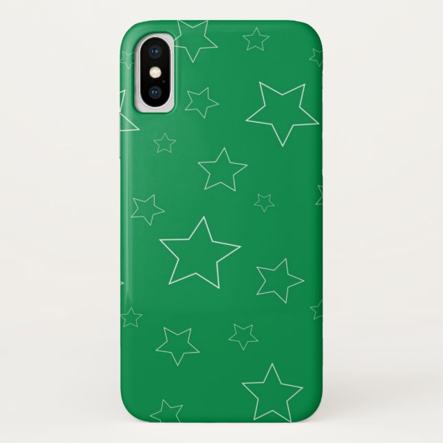 Funda De Case-Mate Para iPhone Estuche Green Stars iPhone / iPad (Reverso)