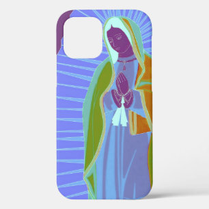 Funda Para iPhone 12 Estuche Guadalupe Ultraviolet Funda-Mate para iPho