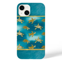 Estuche Guay para iPhone de tortugas doradas